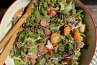 Whole30 Κομμένη Σαλάτα με Εσπεριδοειδή