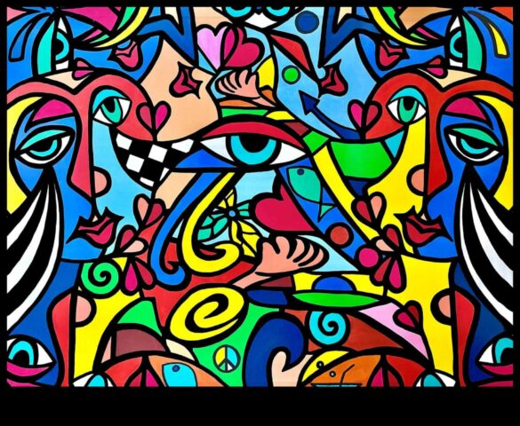 Αφηρημένες συγγένειες Η παιχνιδιάρικη αγκαλιά της ποπ αρτ μη αντιπροσωπευτικών μορφών