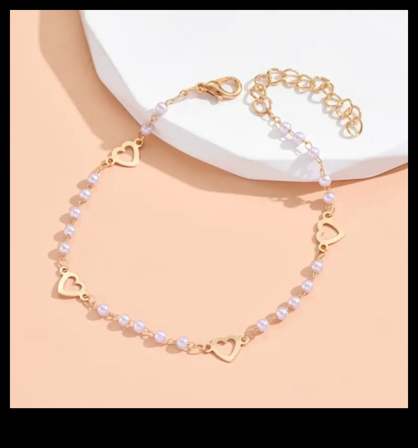 Radiant Romance: Express Love with Our Romantic Anklet Series