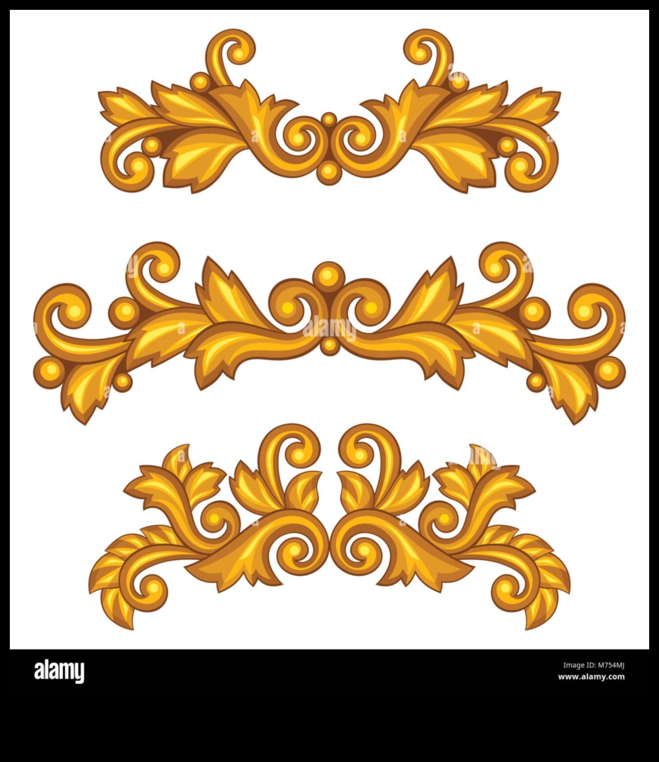 Πλούσια σχέδια χειρογράφων επιχρυσωμένα χειρόγραφα 2 Επιχρυσωμένα ειλητάρια: Τα πολυτελή σχέδια των μπαρόκ χειρογράφων