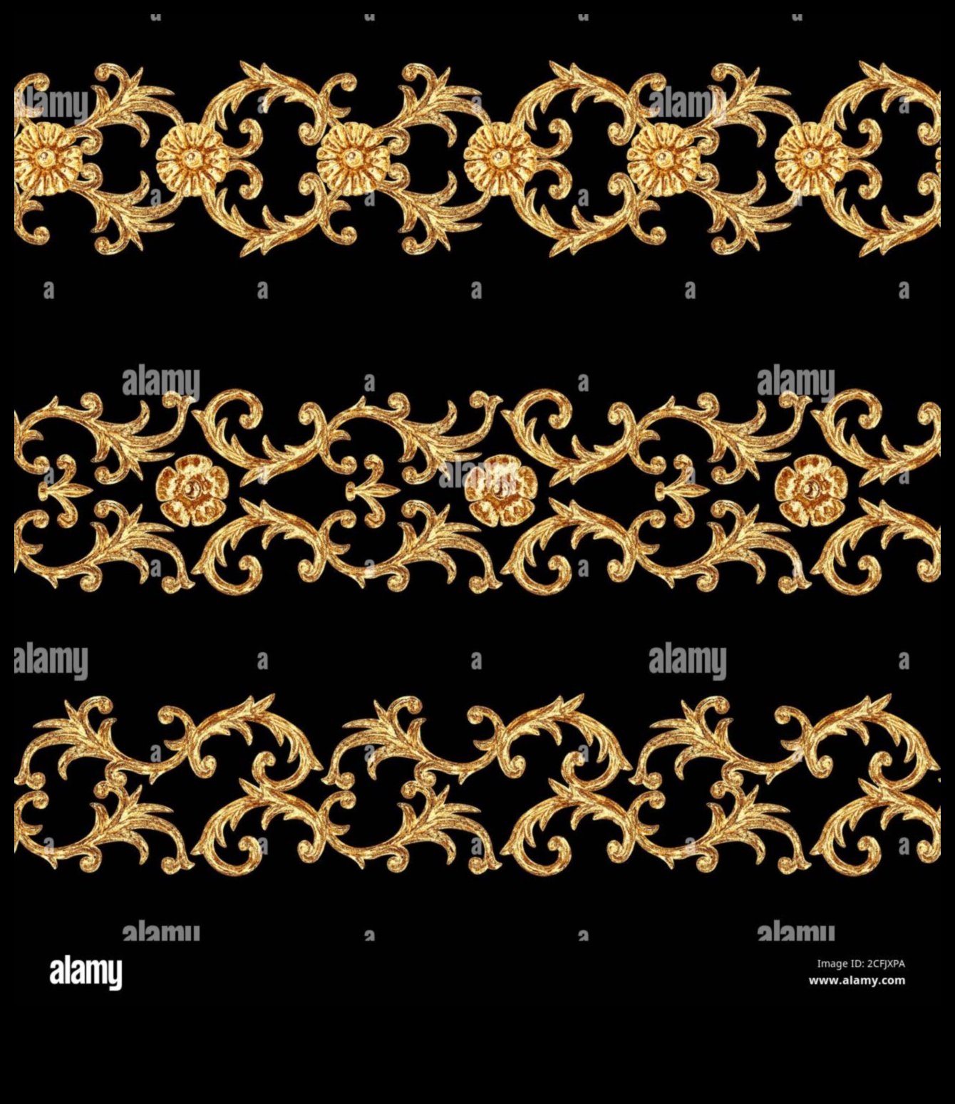 Πλούσια σχέδια χειρογράφων επιχρυσωμένα χειρόγραφα 4 Επιχρυσωμένα ειλητάρια: Τα πολυτελή σχέδια των μπαρόκ χειρογράφων