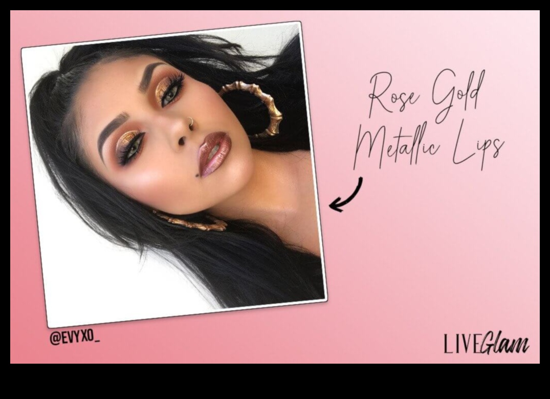 Metallic Marvels Πώς να προσθέσετε μια νότα Glam στο Lip look σας 1 Metallic Marvels: Ενσωμάτωση μεταλλικών χειλιών στο look σας