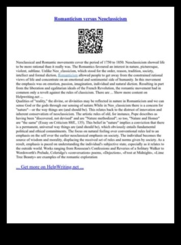 Νεοκλασικές πραγματικότητες Ένας ισορροπημένος συνδυασμός ορθολογικής ακρίβειας και ρομαντικού πάθους